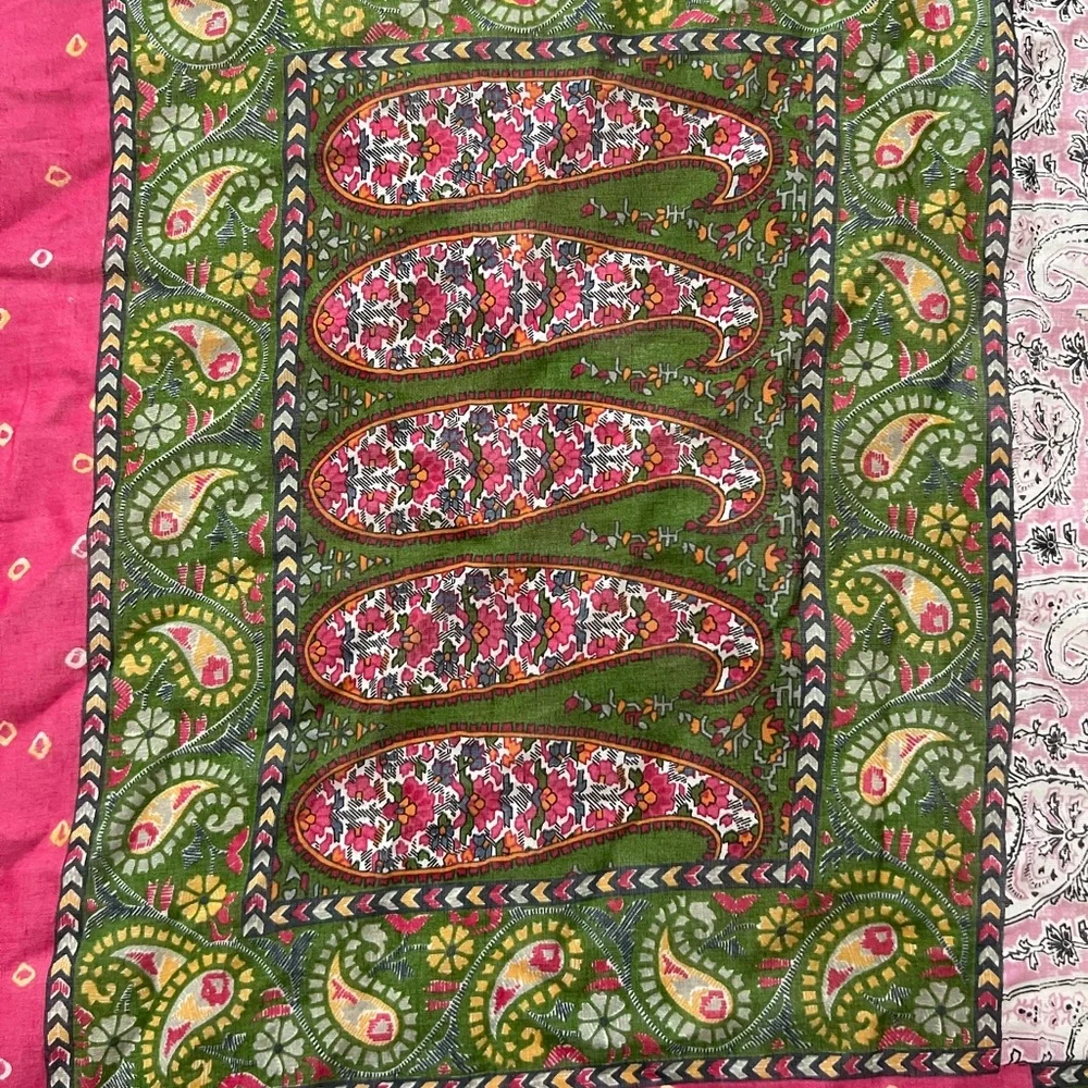 Dior Multicolor Patchwork Scarf